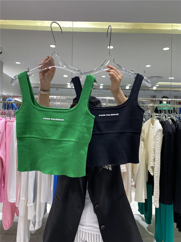 New year in early spring! [LAN] Korean letter versatile slim short vest y0332# lwy