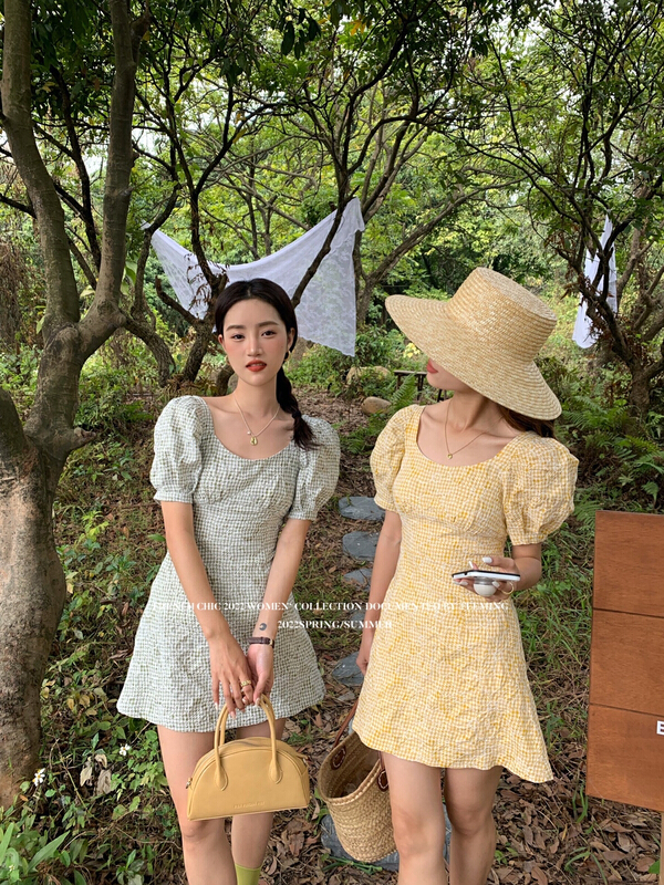 Original price 73.72! New year in early spring! [teem ing] elegant French romantic dress 22t088# hjy