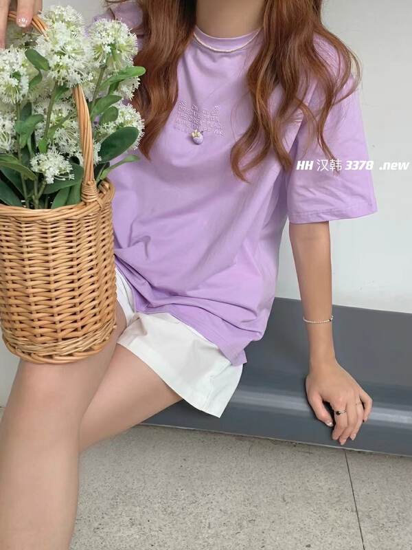[HH & miss Lai] Korean Pullover comfortable short sleeve T-shirt 3378# L