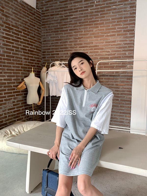[rainbow] Korean embroidery fashion dress 11856# WTT