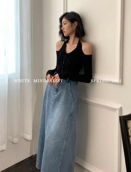 New year in early spring! [white] V-neck hanging neck temperament knitted cardigan 75855# XYJ