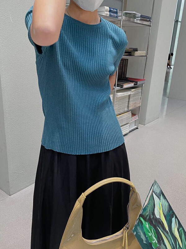 [soul] slim round neck comfortable slim fitting sweater bt16081211tm# CLS