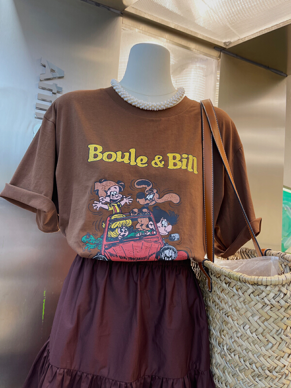 [attitude] crew neck loose American retro short sleeve T-shirt aq4466# ozq