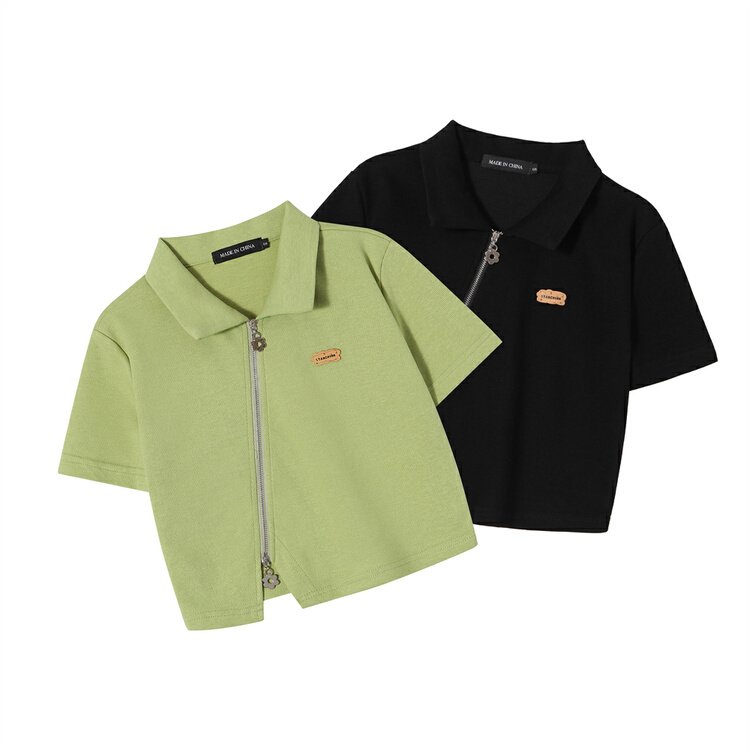 [heyhenry] zipper versatile Korean small shirt n2585# CSX