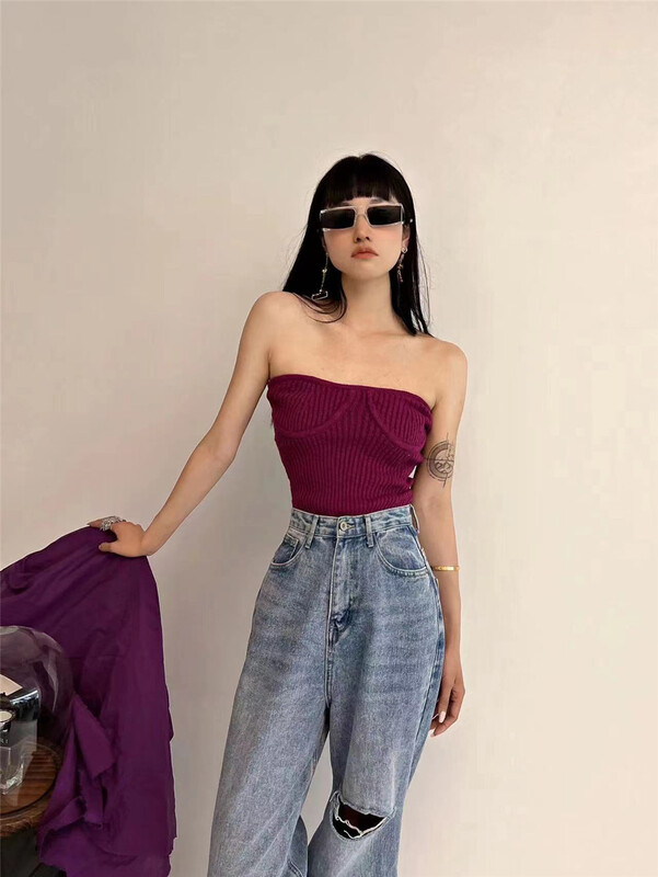 [d.two D2] net red temperament sexy bra vest / suspender 2219017# CSX