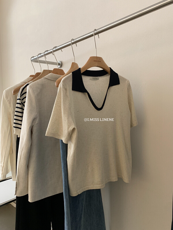 [Imiss] fashionable and versatile color contrast Pullover Sweater (only selling knitwear) cx061# LSW