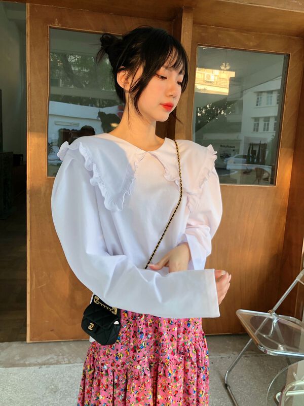 New year in early spring! [rich] large lapel clean color casual shirt 77737# zyh