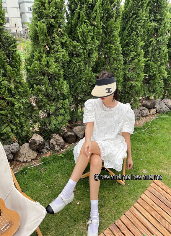 [how and me Cheng Xi] round neck Korean style slim dress 7092# LSL