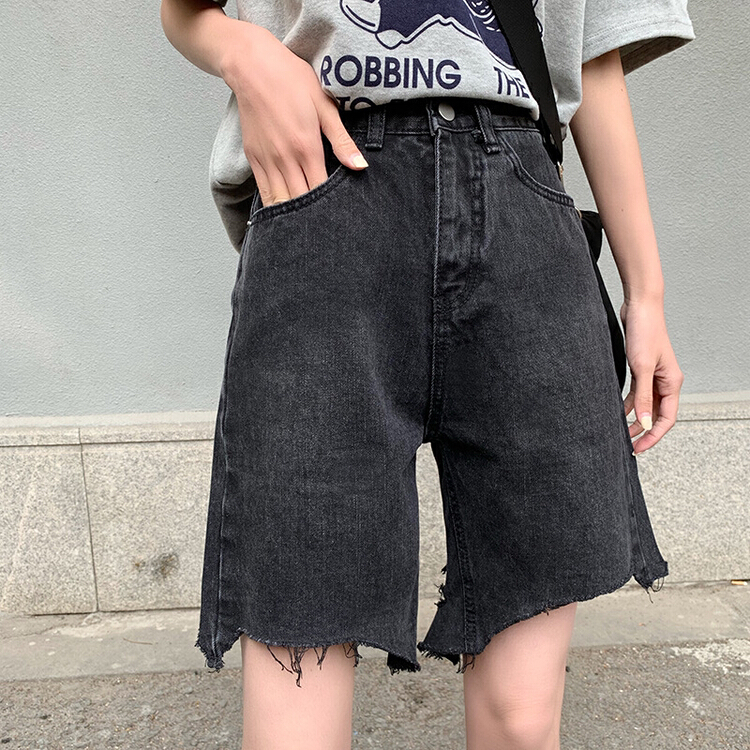 [K.M] casual and versatile high waist loose jeans 882# ZSY
