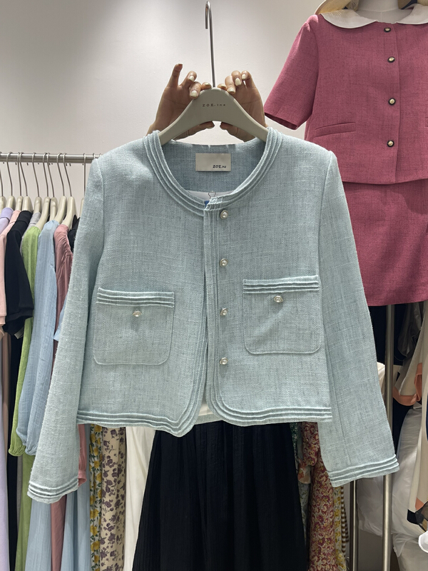 goods in stock! New year in early spring! [Zoe Zoe] Korean fashion small fragrance short coat c102# L