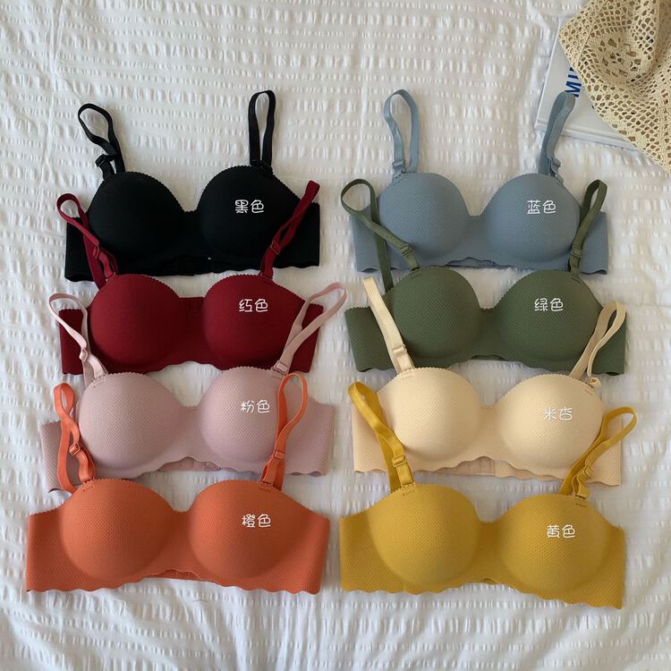 [KD] gather girls' beautiful back underwear without steel ring 137# hjy