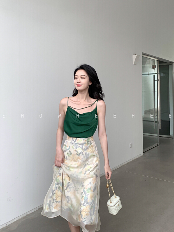 [xiuxixi] French chic design loose vest / sling 9093# zxx