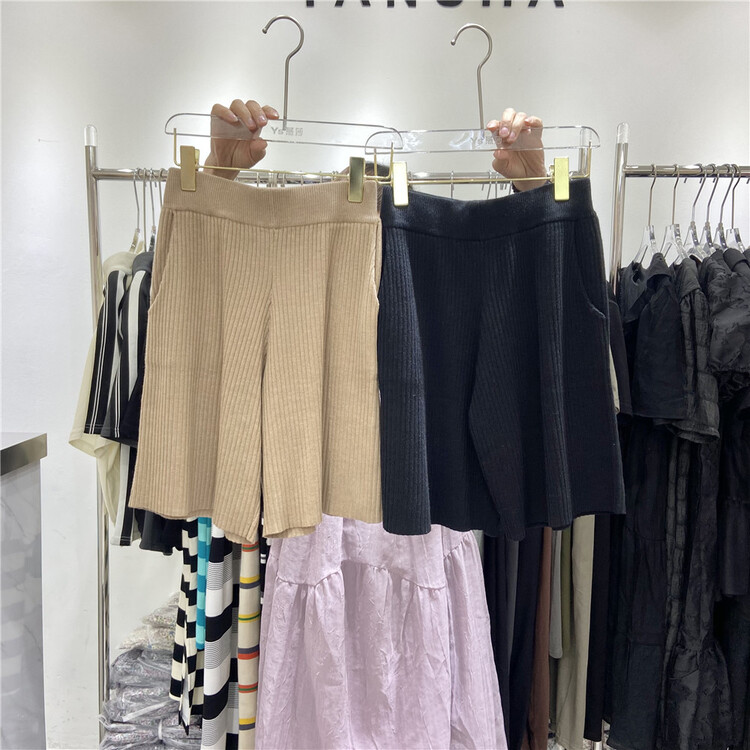 [Yan Sha] Korean simple loose knit casual shorts 881# CLS
