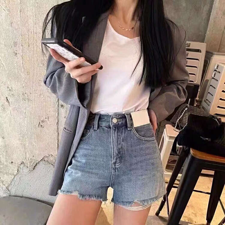 [Gu Wan] Korean versatile fashion denim shorts 5585# zxx