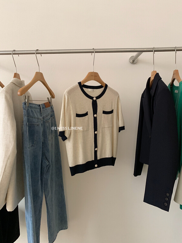 [Imiss] xiaoxiangfeng color blocking fashion sweater cx0180# LSW