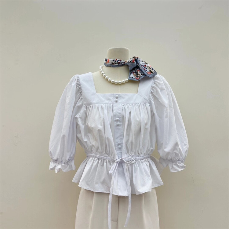 [Mr.Z] small square collar comfortable Korean small shirt (only selling small shirts) 96821# L