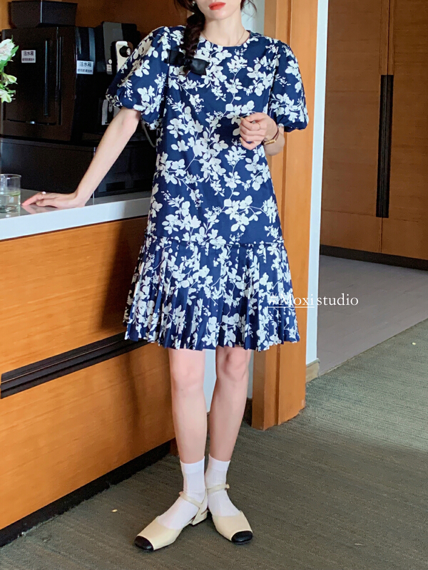 [Moxi] Korean simple and versatile dress 6830# XJ