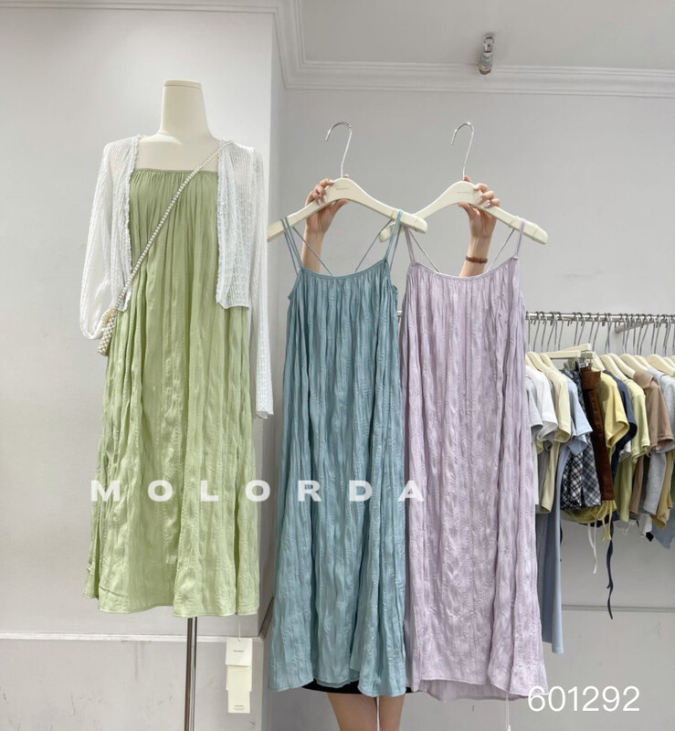 [morada] temperament and texture suspender dress 601292# XYY