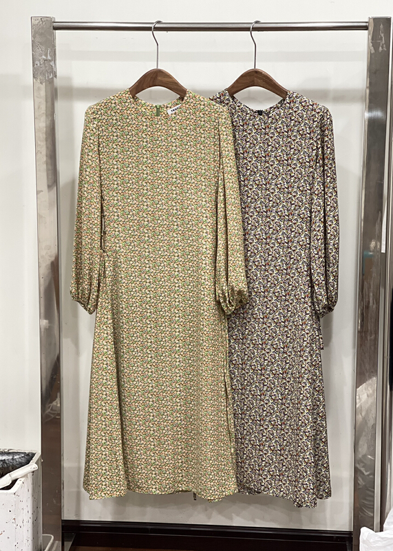 [trust me] Korean floral versatile long sleeved dress 67390# ozq