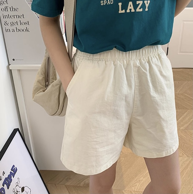 [ange run] tight waist, slim, versatile commuter casual shorts 2225\zjy
