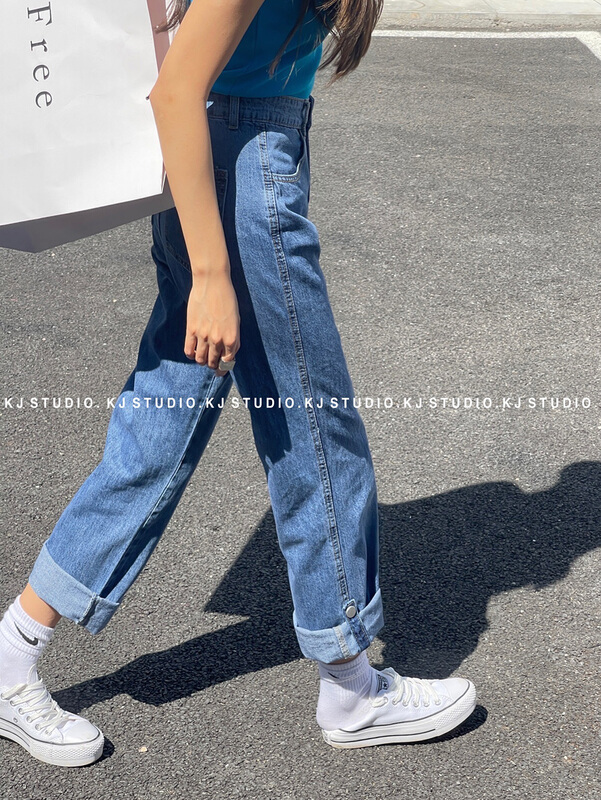 [kJ] design sense hem fashion jeans 2848# zxl