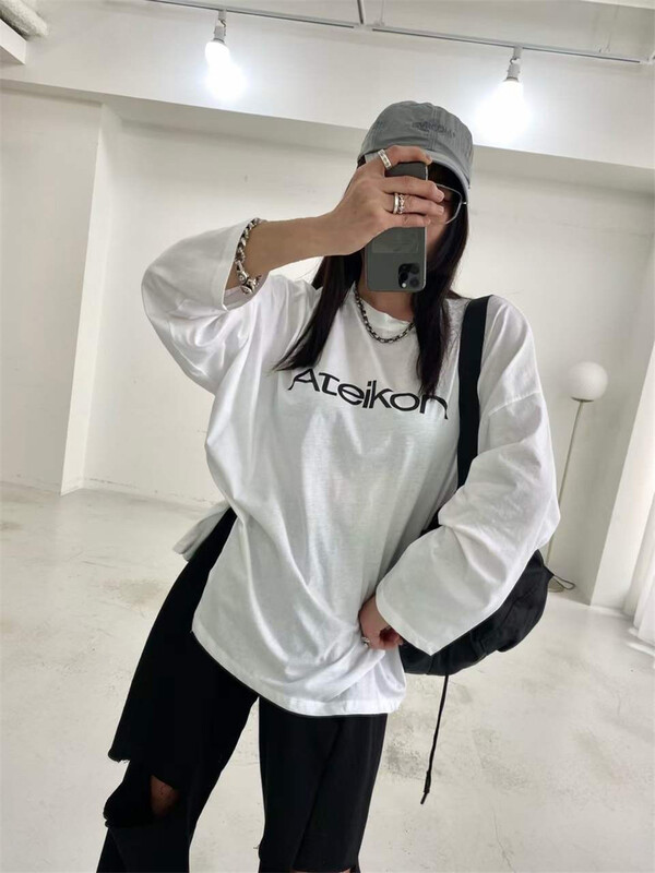New year in early spring! [wut / N Cola] round neck letter fashion long sleeve T-shirt ys1-6635# LSL