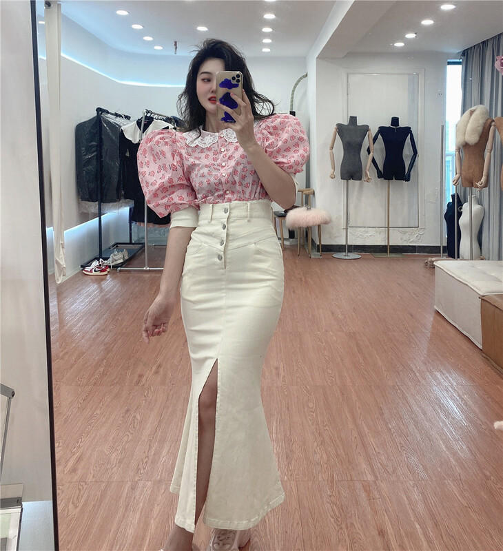 goods in stock! New in early summer! [sister] Korean style net version hot girls' versatile skirt (without bow) ys1-113# ozq