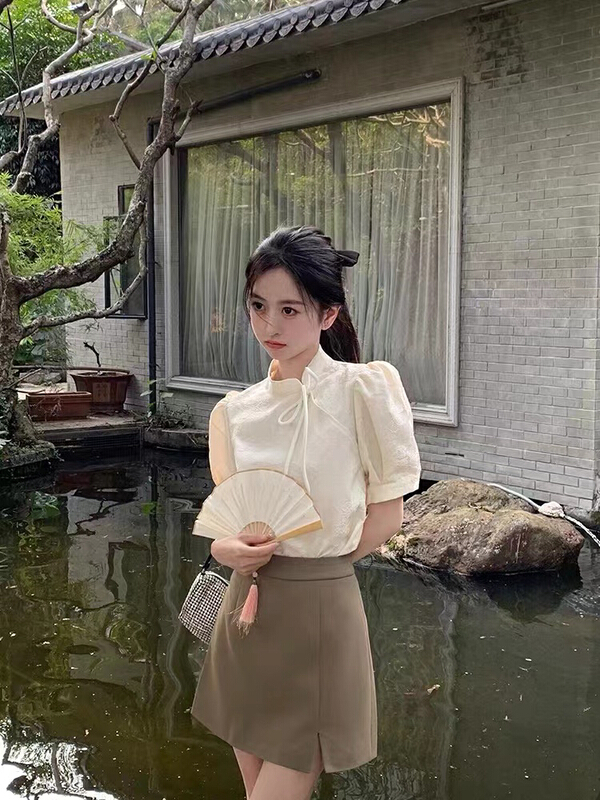 [are studio] bow tie fashion temperament blouse 81199# zxx