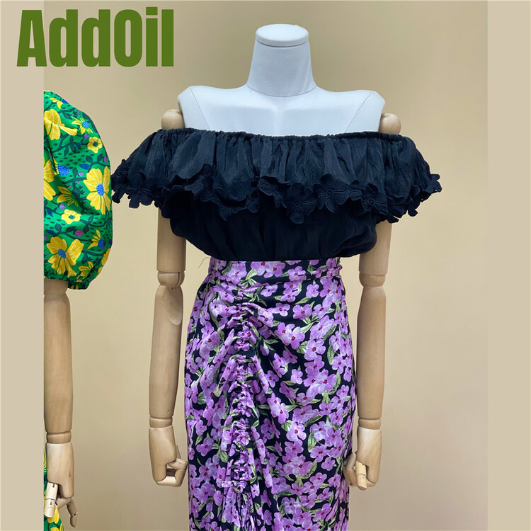 [addoil] one line shoulder is thin and versatile small shirt 8068# zxl