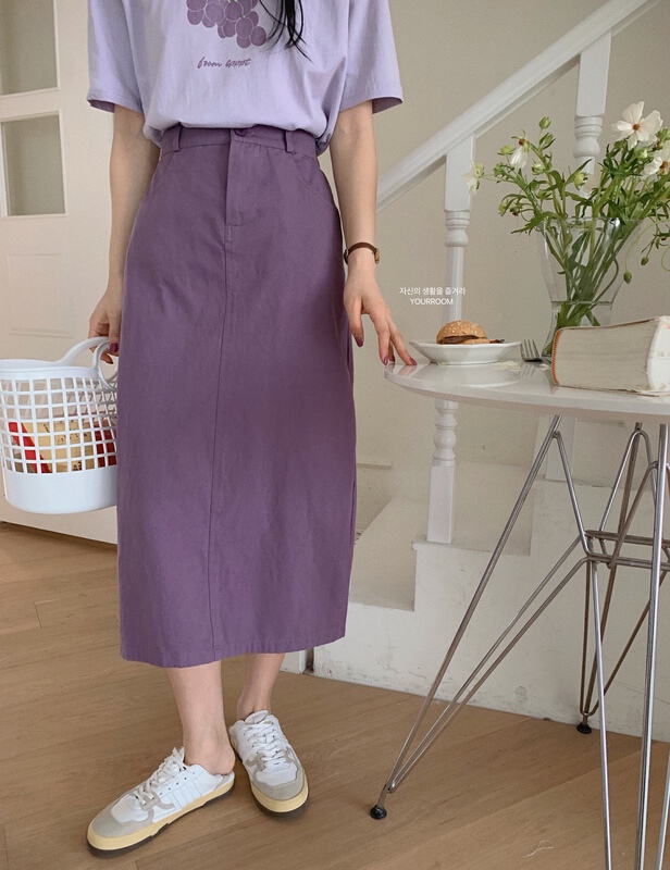[your room] Korean versatile casual slim skirt 8753-1# cqw