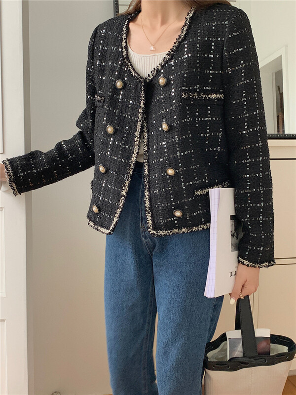 New year in early spring! [MSN] ladies' temperament versatile color contrast jacket 2196# CLS