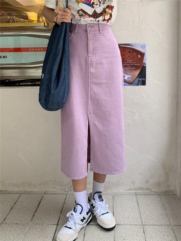 New in early summer! [Lina] Korean split ins versatile skirt 521r043# zxx