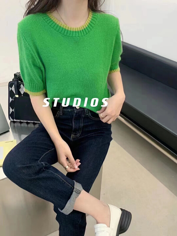[Hello] Korean Pullover Round Neck Shirt ys6212# lwy