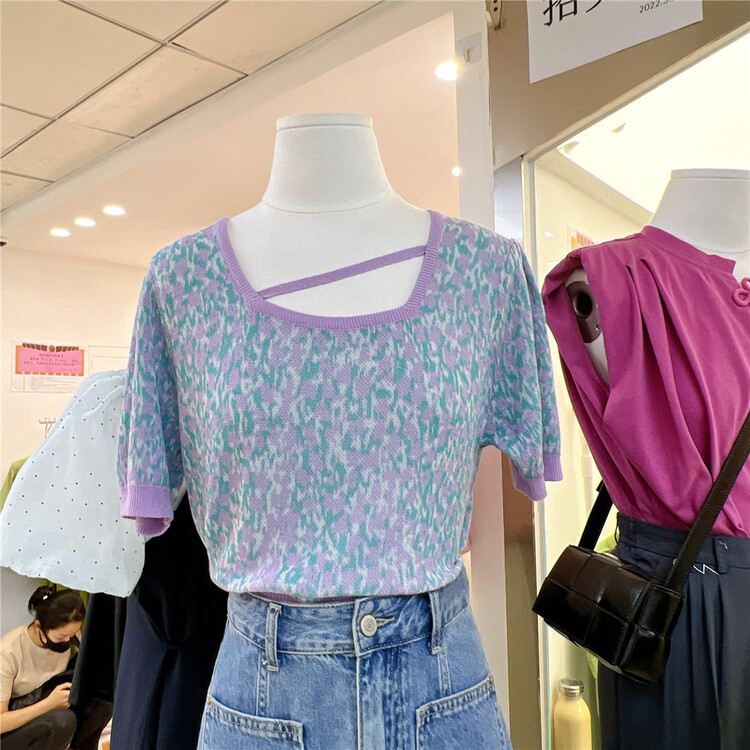 [Boran] versatile simple design and color Knitted Blouse 7320# XYJ