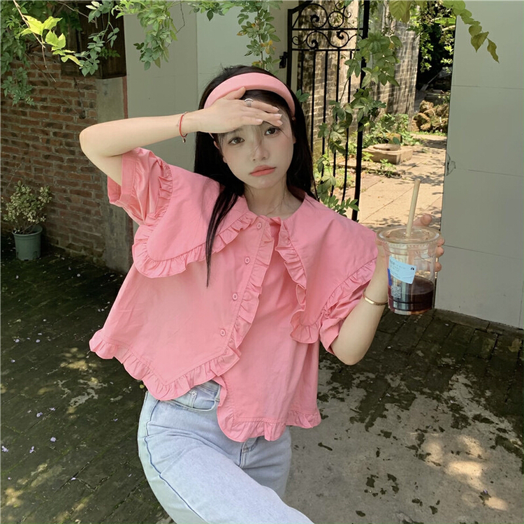 [timely rain] sweet design wooden ear doll collar shirt (only shirts) 99949# WPL