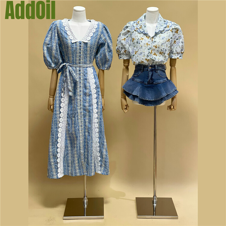 [addoil] broken flower small fresh and sweet shirt 6062# zxl