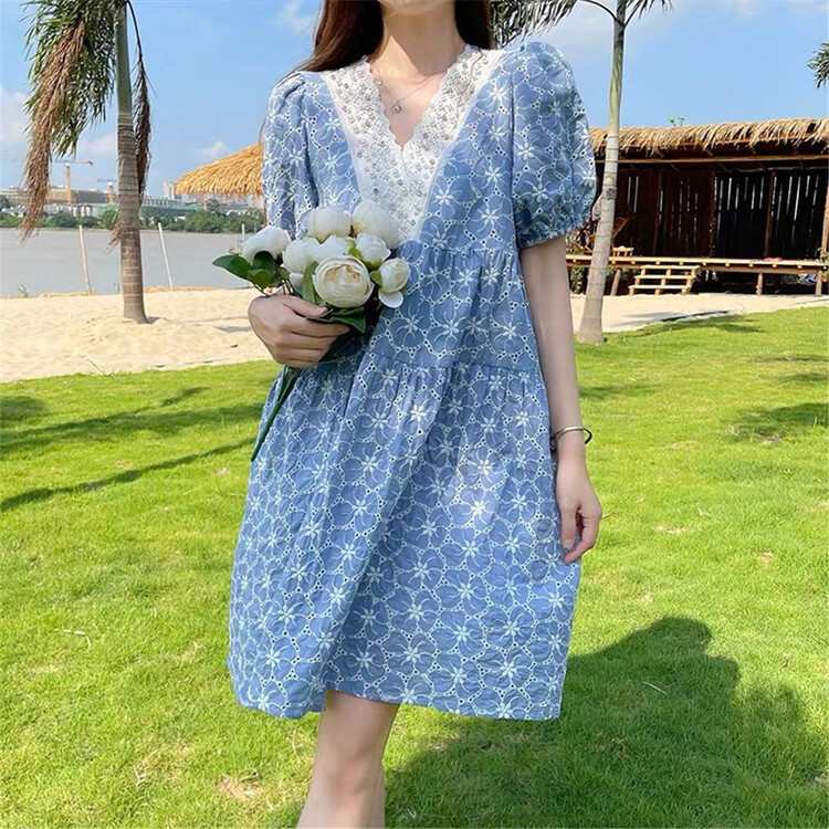 [tab CP] Korean style loose beaded dress 8107# CSX