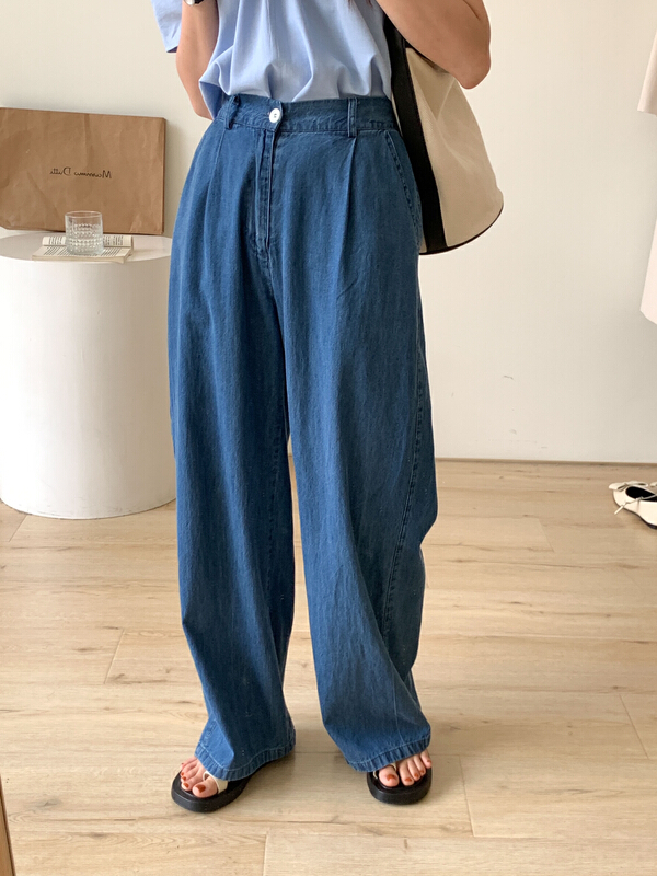 [Tn] Korean versatile loose jeans 6117-2n# cqw
