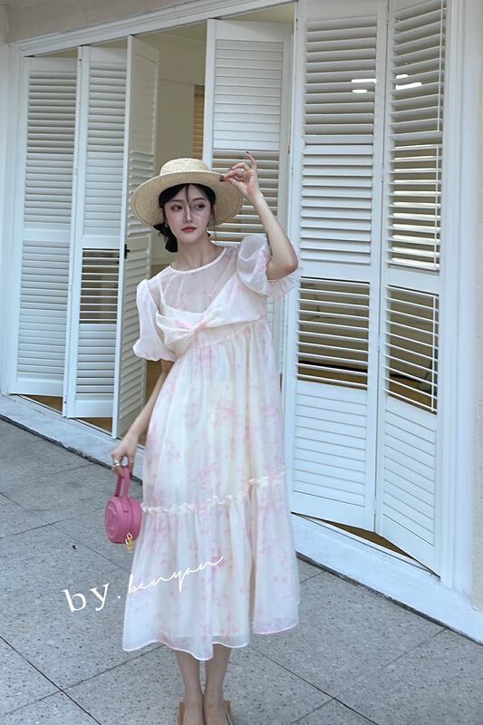 [benyan] bow fairy versatile dress 6122# zxx