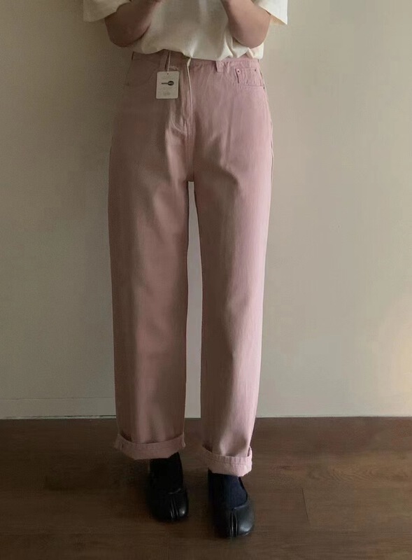 goods in stock! New year in early spring! [emoni] Korean high waist straight jeans 24155# CLS