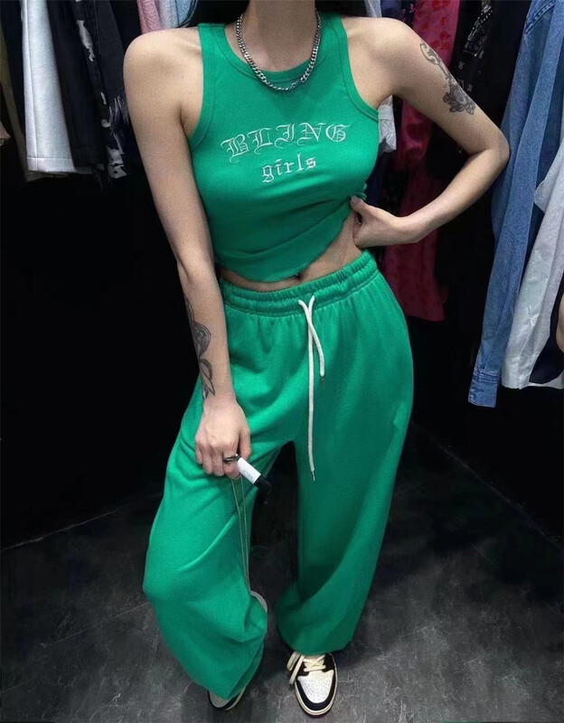 [Yan Zhen] elastic waist and leg tied casual pants 13359# PCZ