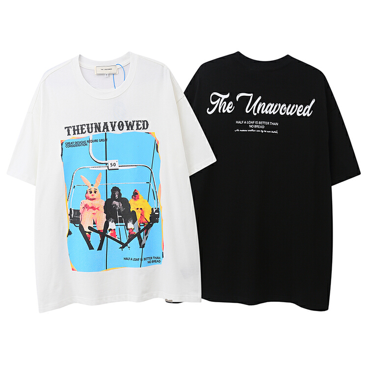 [the unaved] men's and women's personalized cartoon printed short sleeve T-shirt 2568# ZZL
