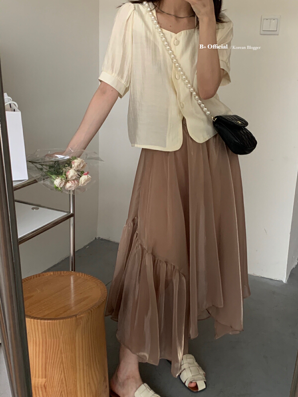 [B plus] fairy irregular temperament skirt 22-9437-2# HBx