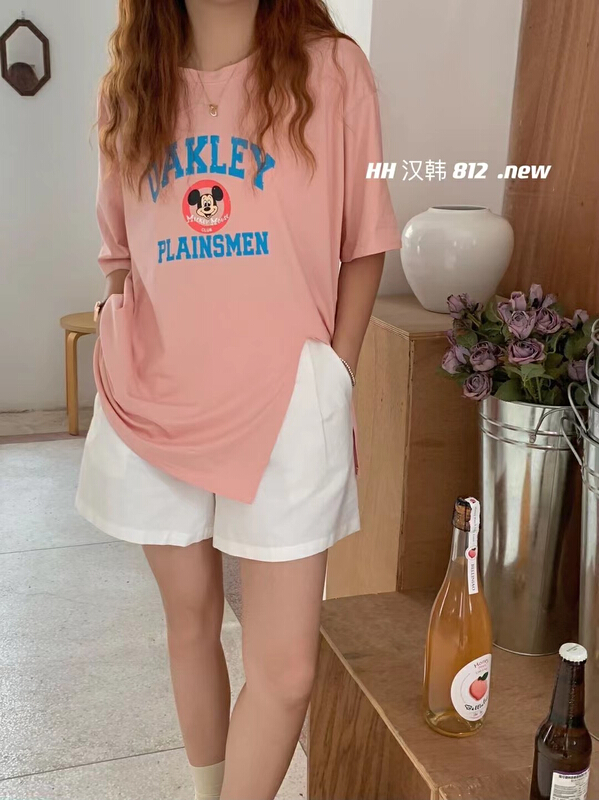 [HH &miss Lai] cartoon Mickey split short sleeve T-shirt h812\l