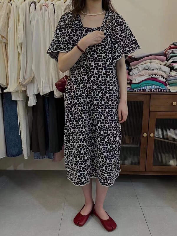 [m.zi studio] French Vintage Embroidery Dress 6925# HBx
