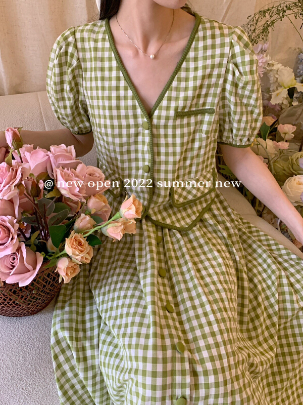 [new open] xiaoxiangfeng Plaid Korean small shirt gy22729# zxl