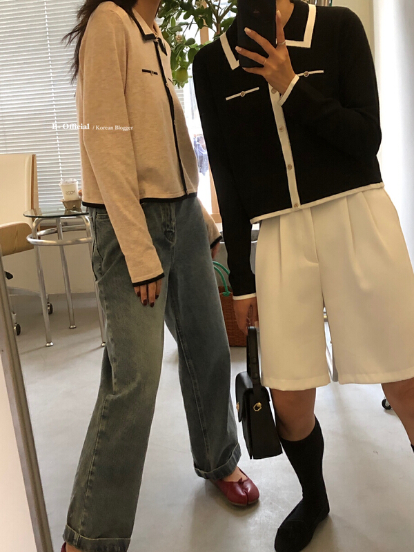 現貨!早春上新!【B加】法式小香單排扣針織開衫  22-907-2#  HBX