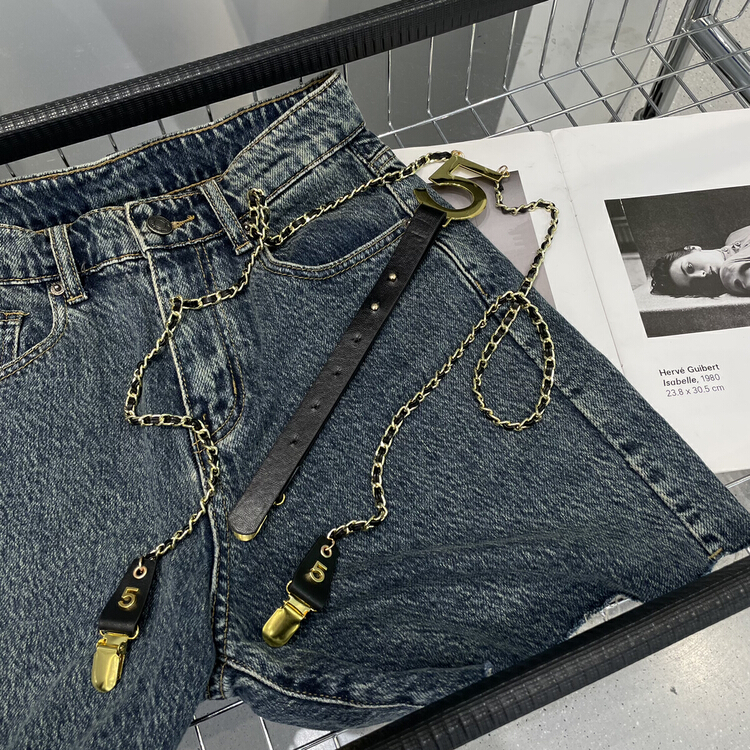 [bobo1972] design sense fashion niche belt / waist seal 225093# ozq