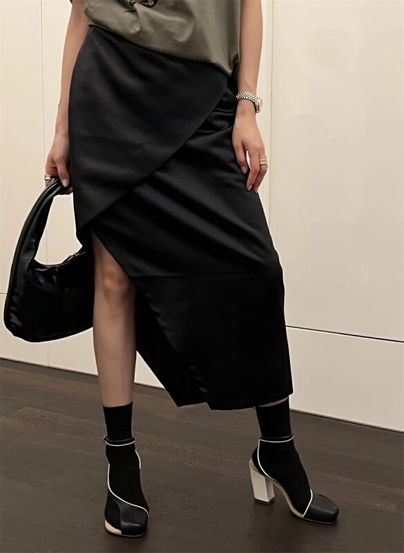 goods in stock! New in early summer! [all in] Korean slim irregular skirt 4127# ozq