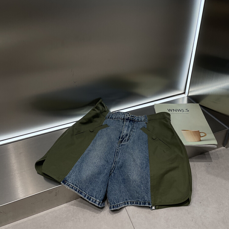 goods in stock! New in early summer! [bobo1972] stitching fashion skinny jeans 226058# ozq